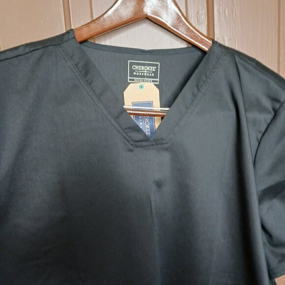 Cherokee Workwear Professionals Men's Scrubs Top V-Neck size XL - Picture 4 of 10